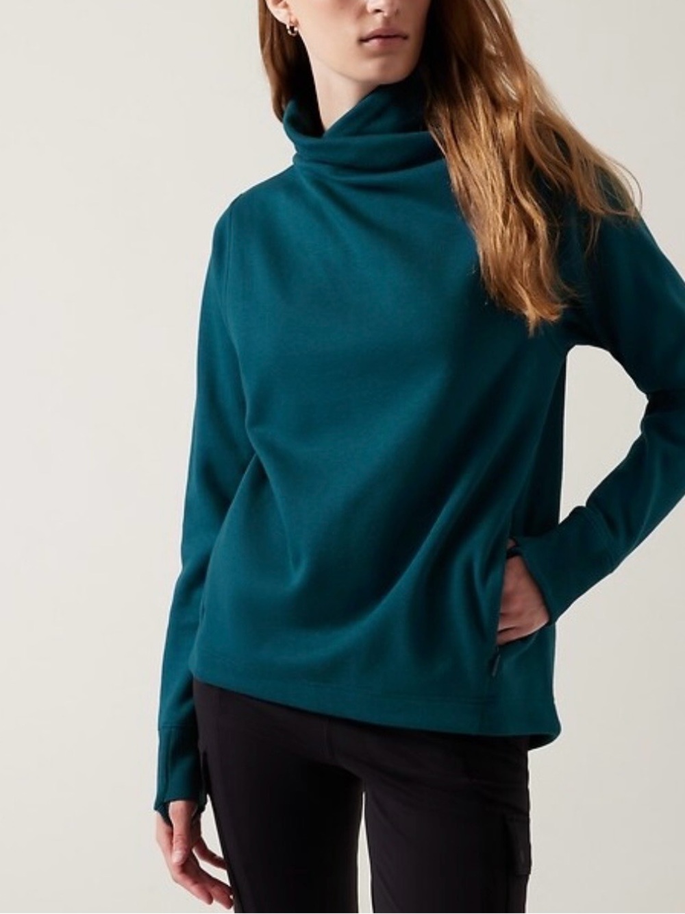 Athleta women’s Turtleneck Pullover sweater size small petite